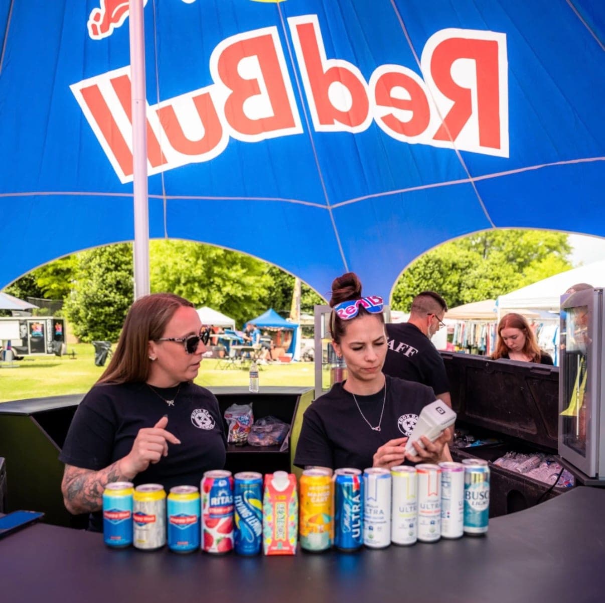 Brand activation at a campus festival